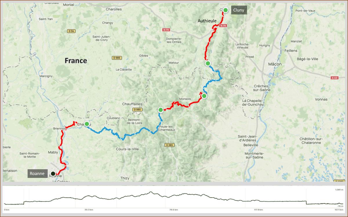 Camino - Etappe 11 - van Cluny naar Roanne (F)