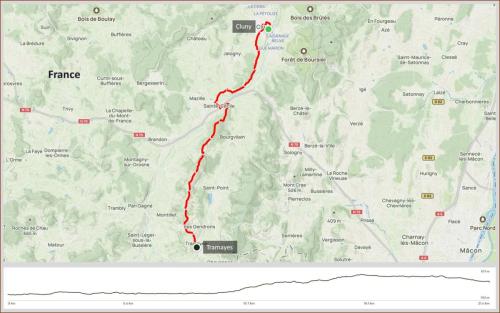 Dag 2 van Etappe 11 van Cluny naar Tramayes (F)