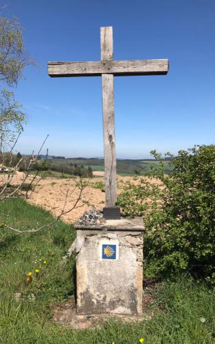 Jezus is nooit ver weg op de Camino de Compostelle