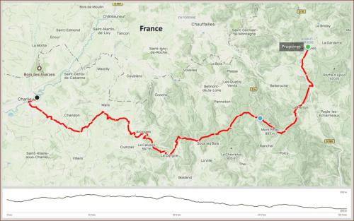 Camino - Etappe 11 - Dag 5 - van Propieres naar Charlieu (F)